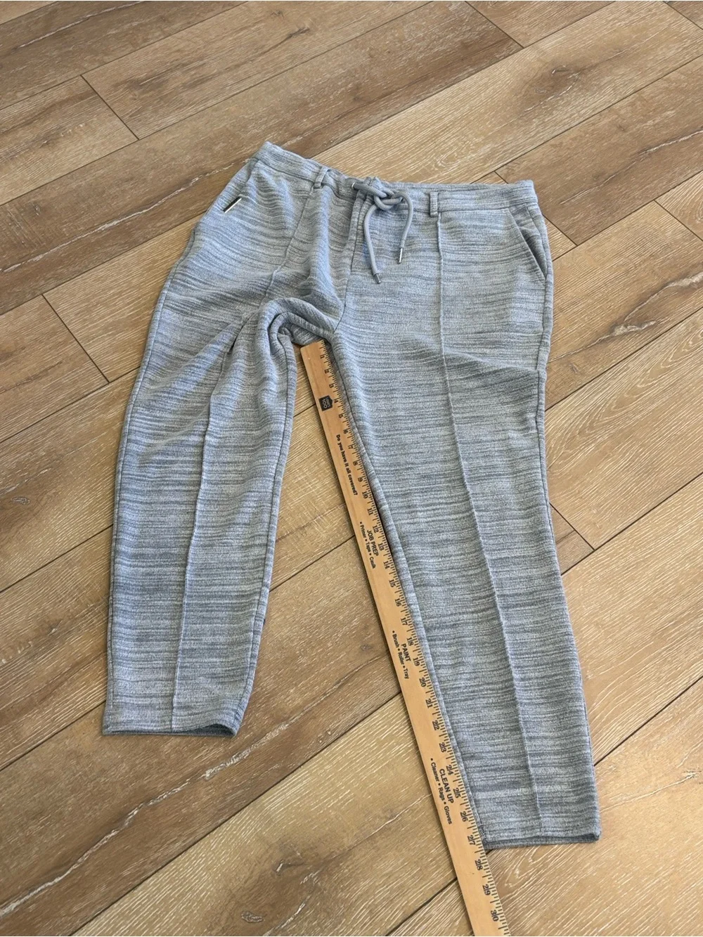 Mauvais Gray Textured Joggers Men’s Medium Slim Fit Luxe Sweatpants Streetwear